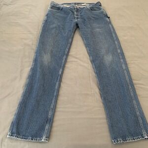 Key Carpenter Jeans Mens‎ 38x36 Blue Medium Wash Relaxed Straight Denim Pants